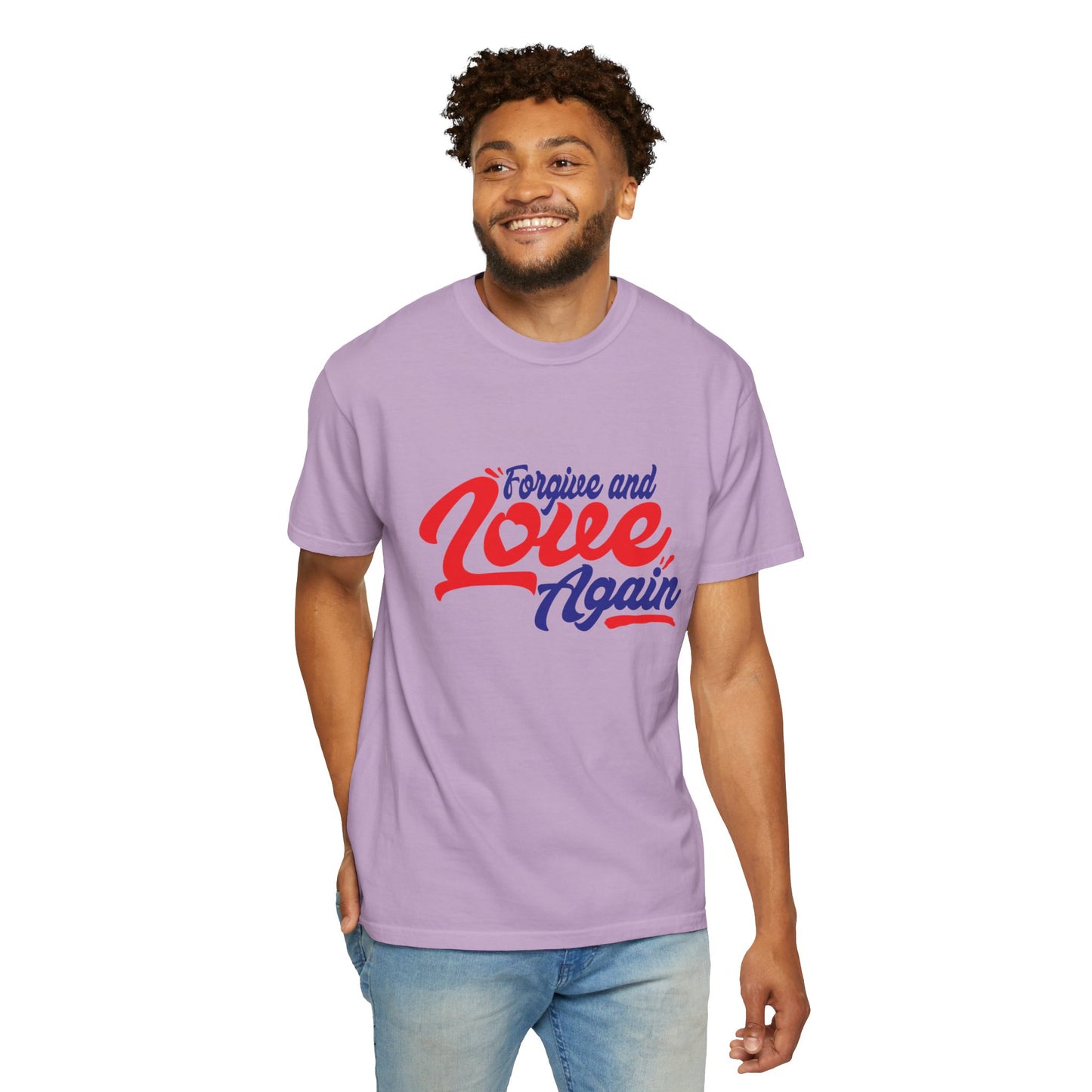 Unisex Love Again Garment-Dyed T-Shirt - Forgive & Celebrate Love