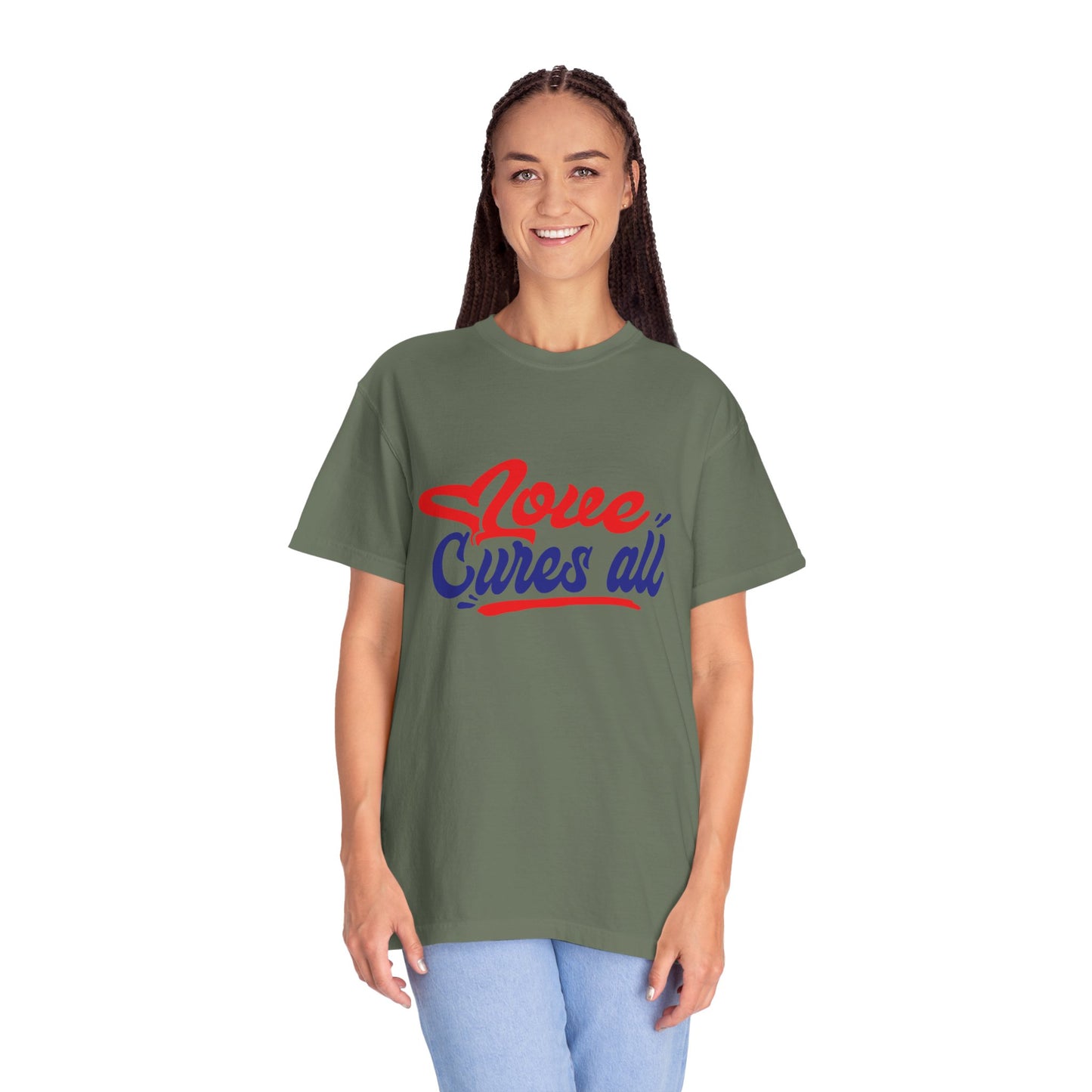 Love Cures All Unisex Garment-Dyed T-Shirt