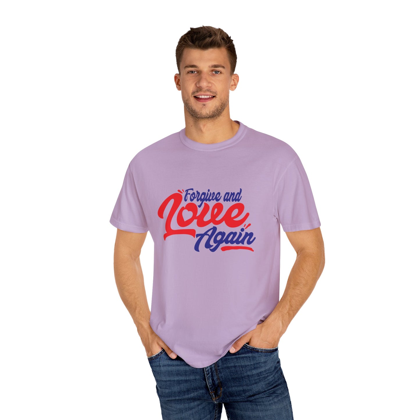 Unisex Love Again Garment-Dyed T-Shirt - Forgive & Celebrate Love