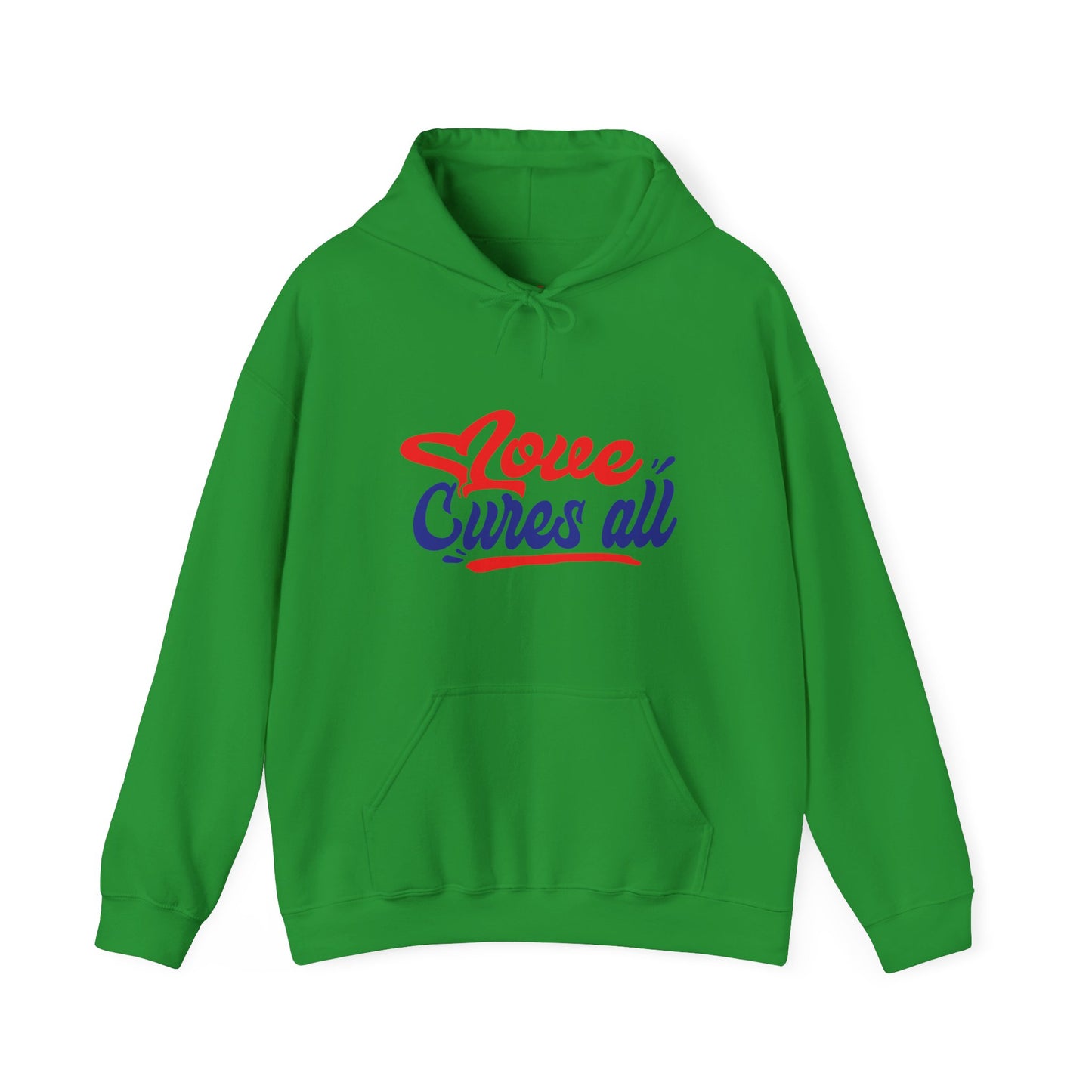 Love Cures All Unisex Hooded Sweatshirt - Cozy Comfort for Supportive Souls