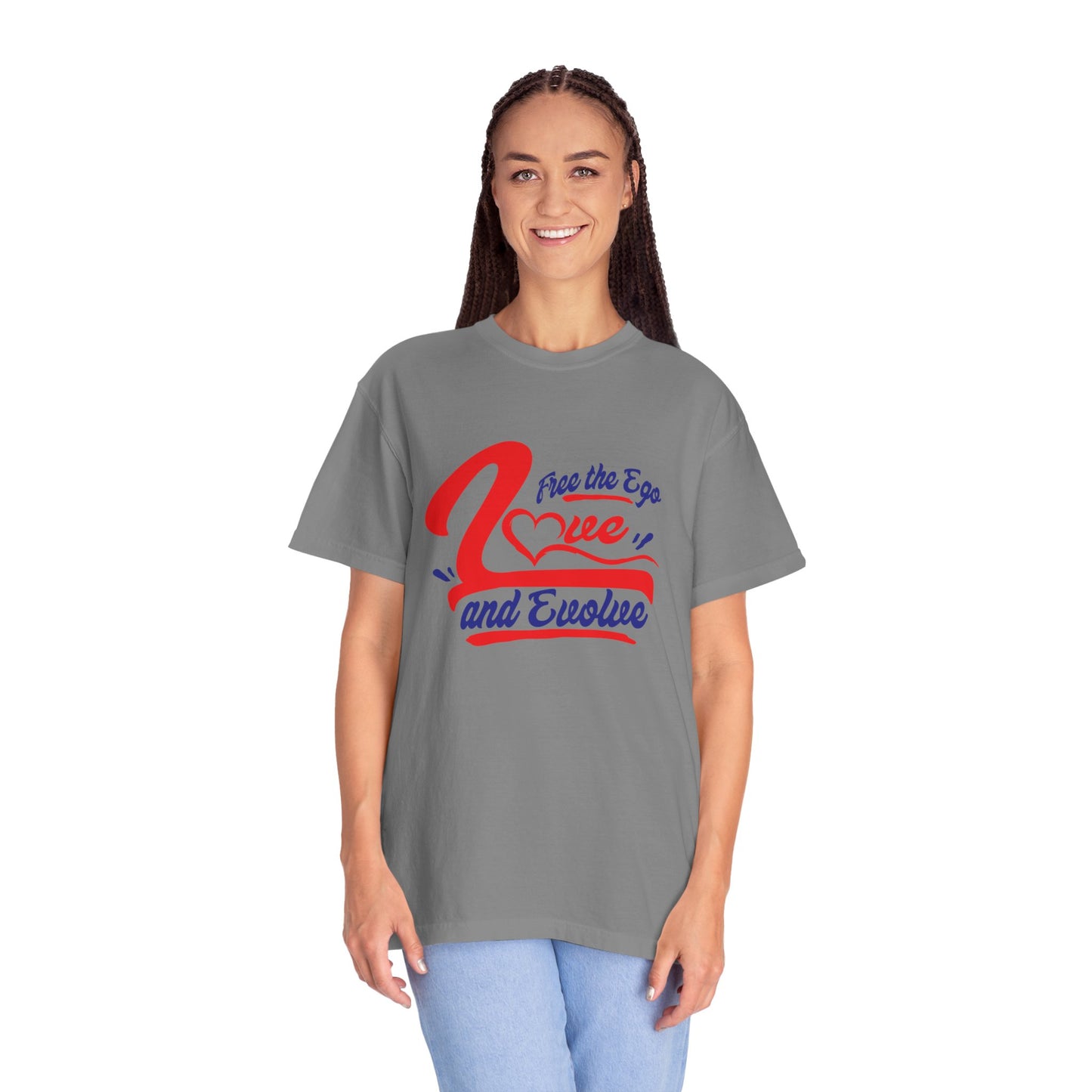 Unisex Love and Evolve T-shirt - Positive Vibes for Personal Growth