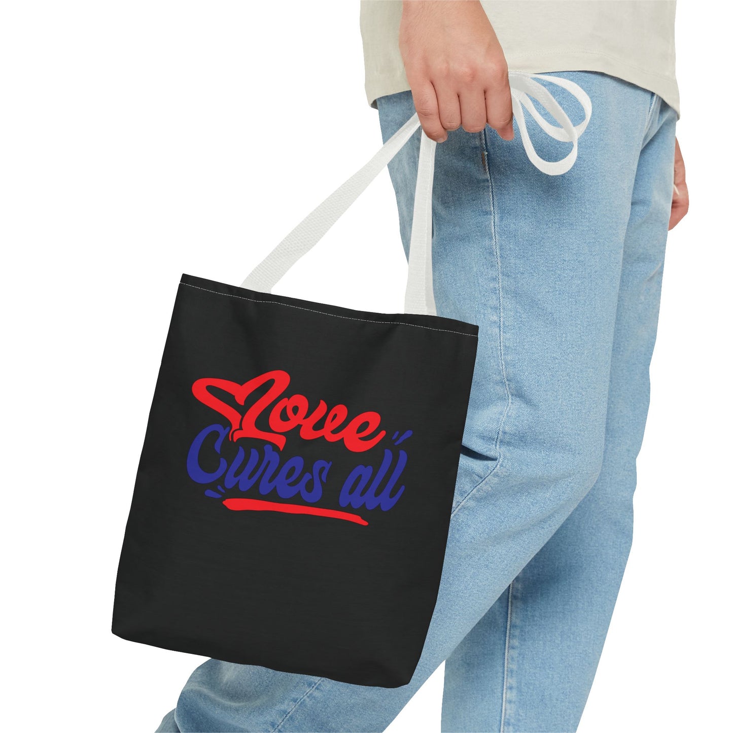 Love Cures All Tote Bag - Perfect for Everyday Use