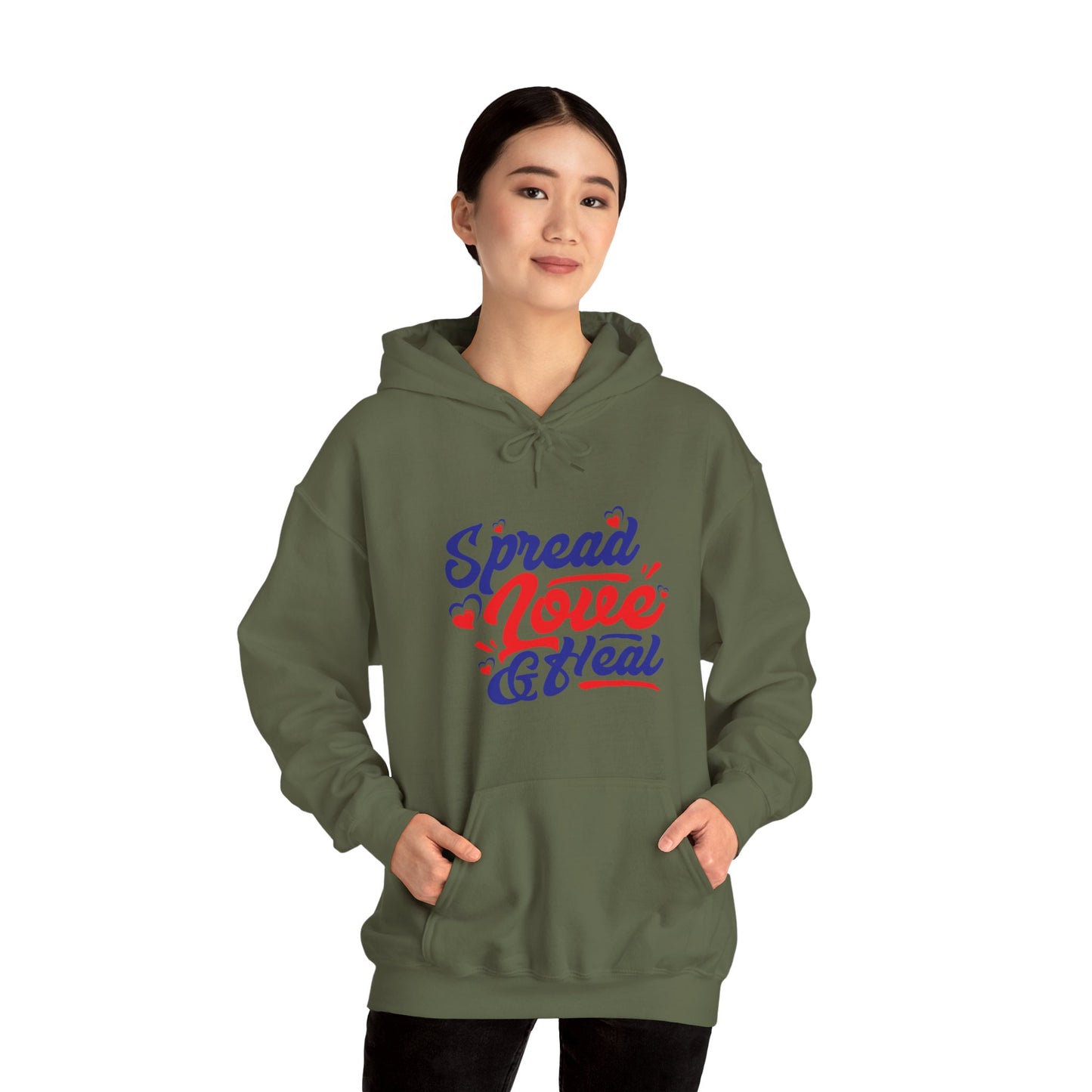 Spread Love & Heal Hoodie - Unisex Heavy Blend Sweatshirt