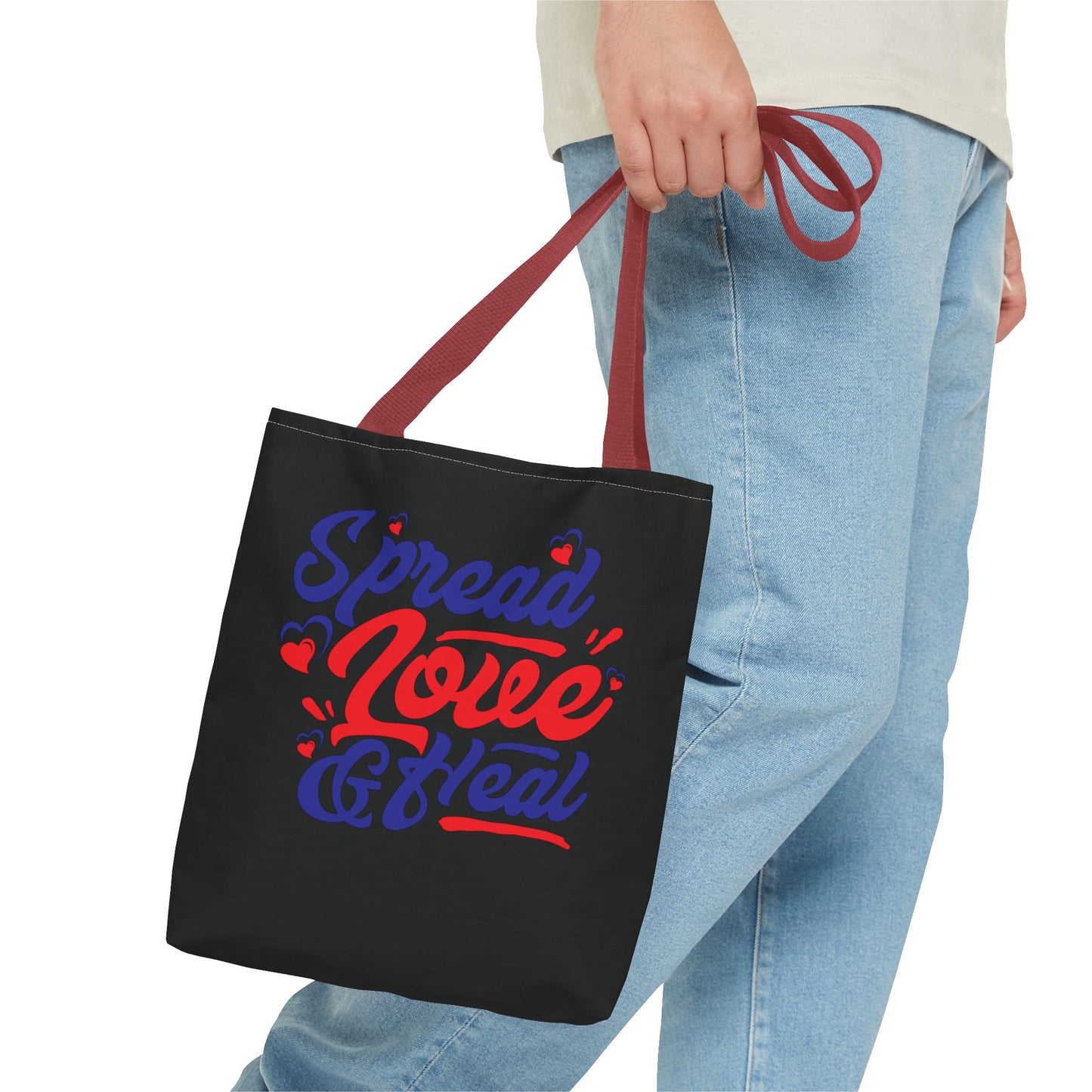 Spread Love And Heal Tote Bag - Perfect for Everyday Use