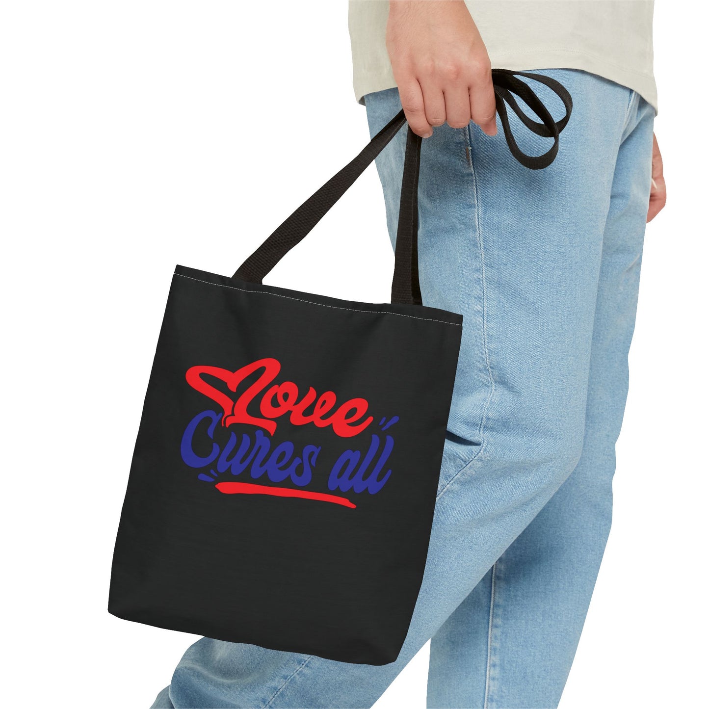 Love Cures All Tote Bag - Perfect for Everyday Use