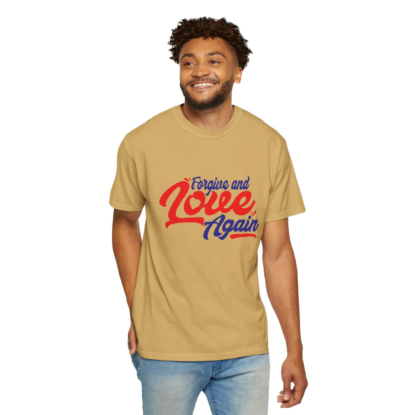 Unisex Love Again Garment-Dyed T-Shirt - Forgive & Celebrate Love