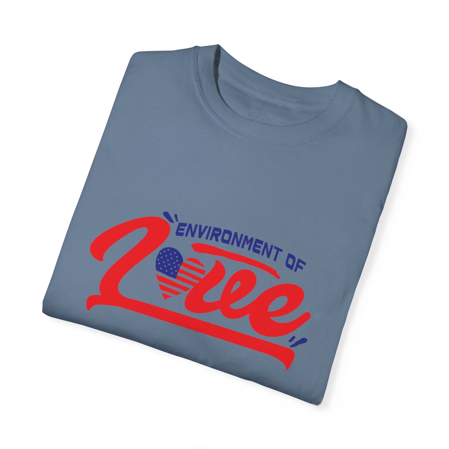 Unisex Garment-Dyed T-shirt - 'Environment of Love' - Comfortable and Stylish for All Occasions