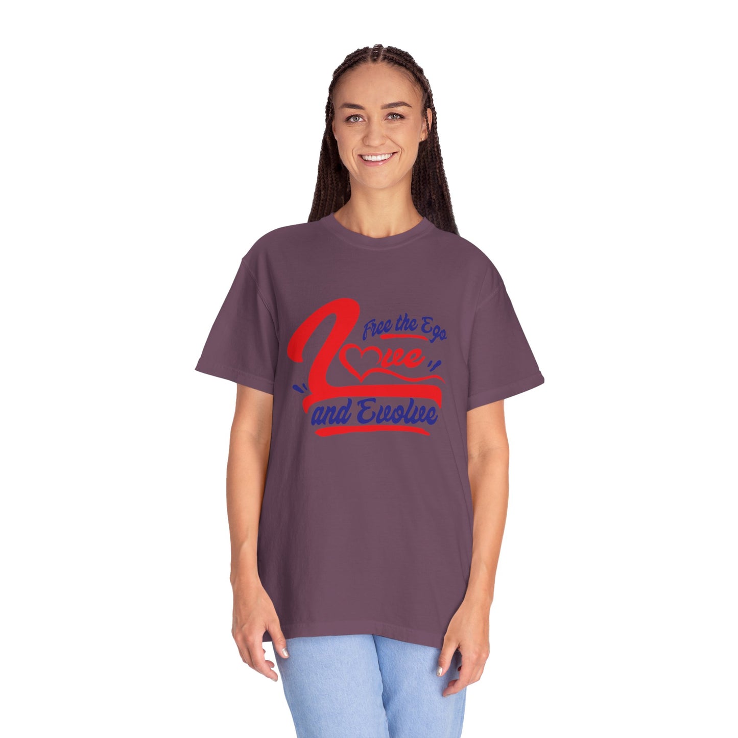 Unisex Love and Evolve T-shirt - Positive Vibes for Personal Growth