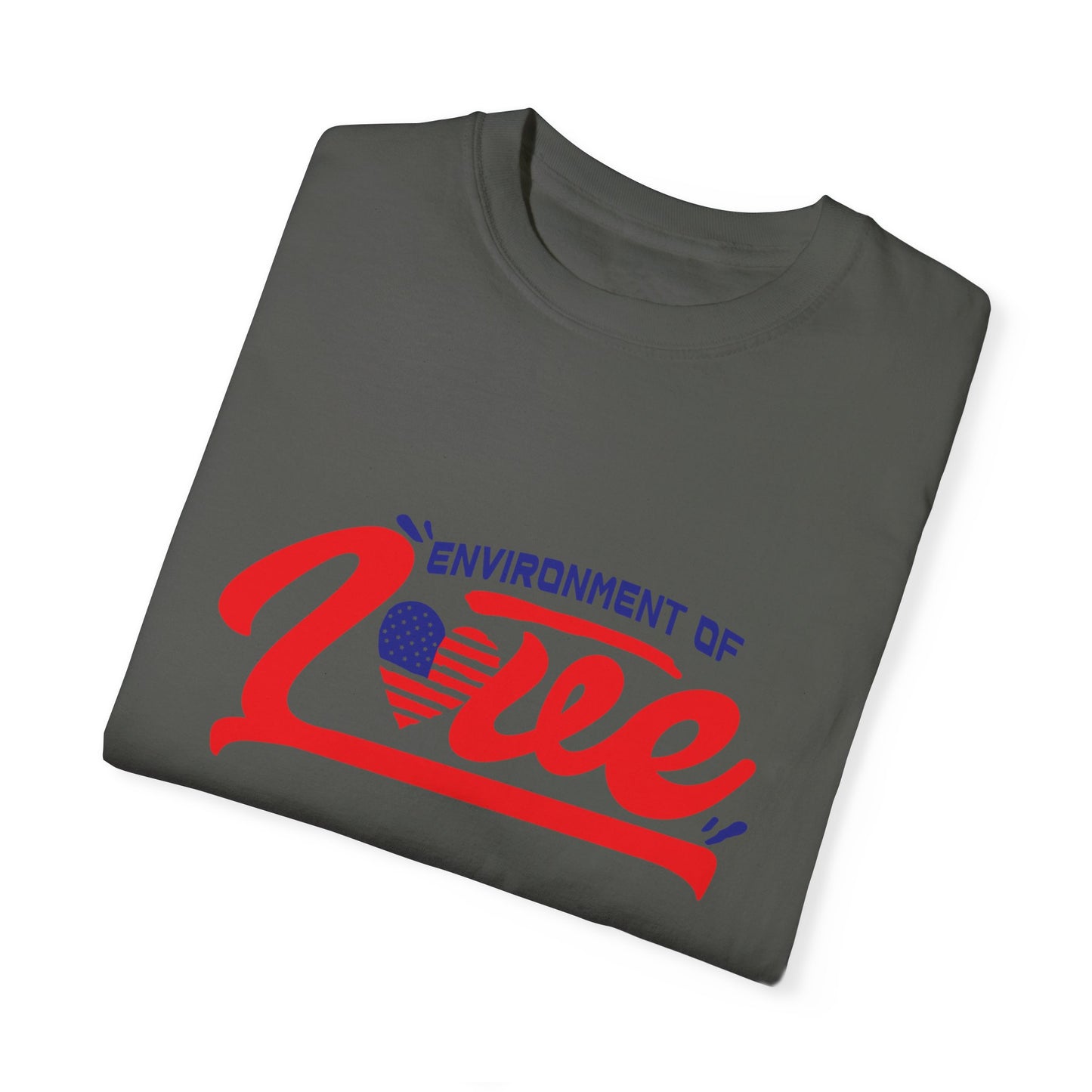 Unisex Garment-Dyed T-shirt - 'Environment of Love' - Comfortable and Stylish for All Occasions