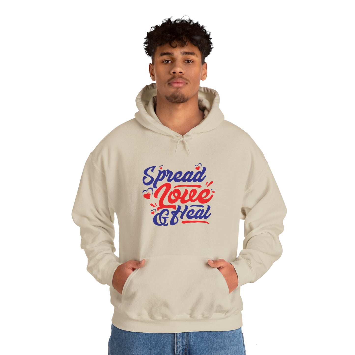 Spread Love & Heal Hoodie - Unisex Heavy Blend Sweatshirt