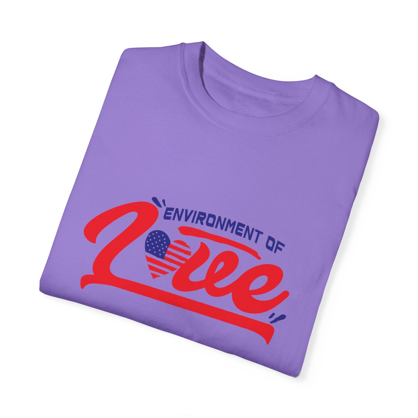 Unisex Garment-Dyed T-shirt - 'Environment of Love' - Comfortable and Stylish for All Occasions