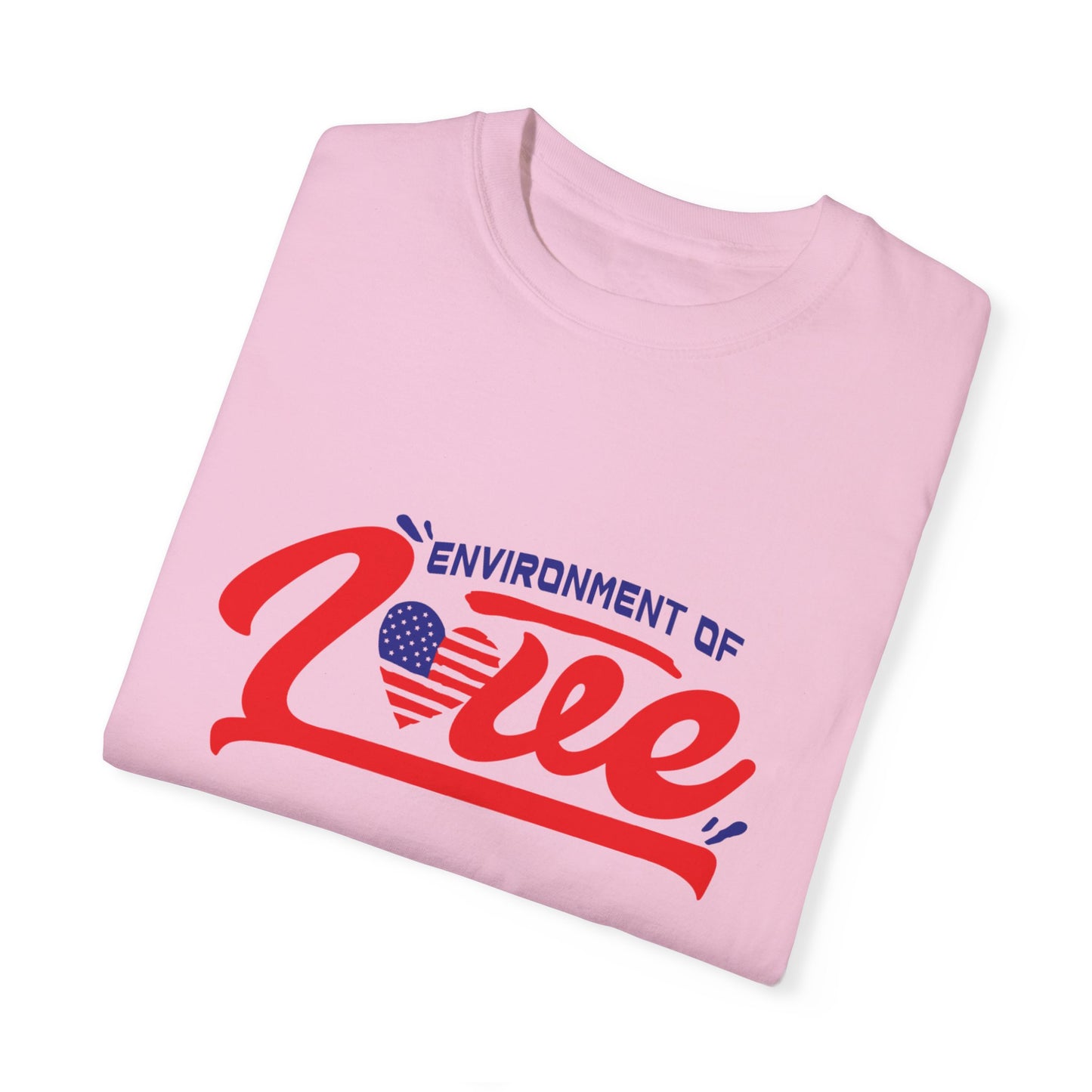 Unisex Garment-Dyed T-shirt - 'Environment of Love' - Comfortable and Stylish for All Occasions