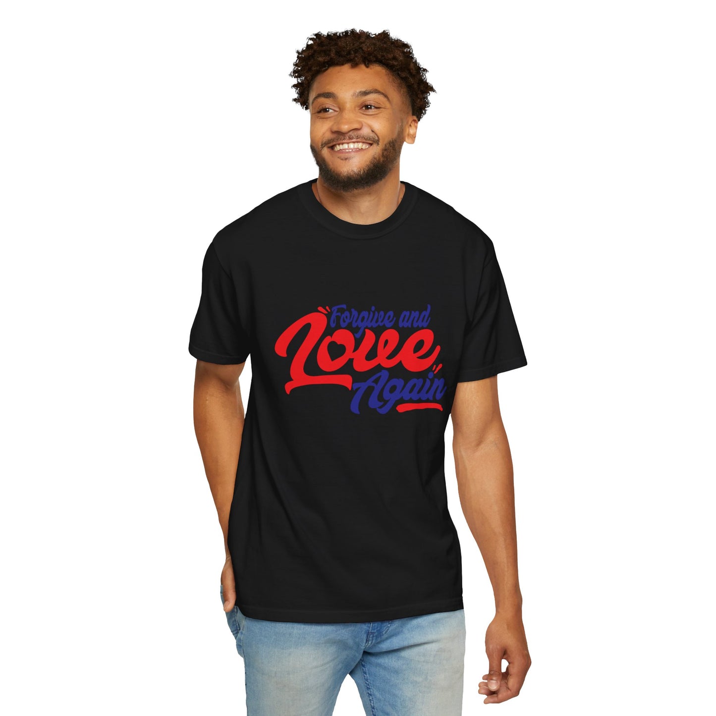 Unisex Love Again Garment-Dyed T-Shirt - Forgive & Celebrate Love