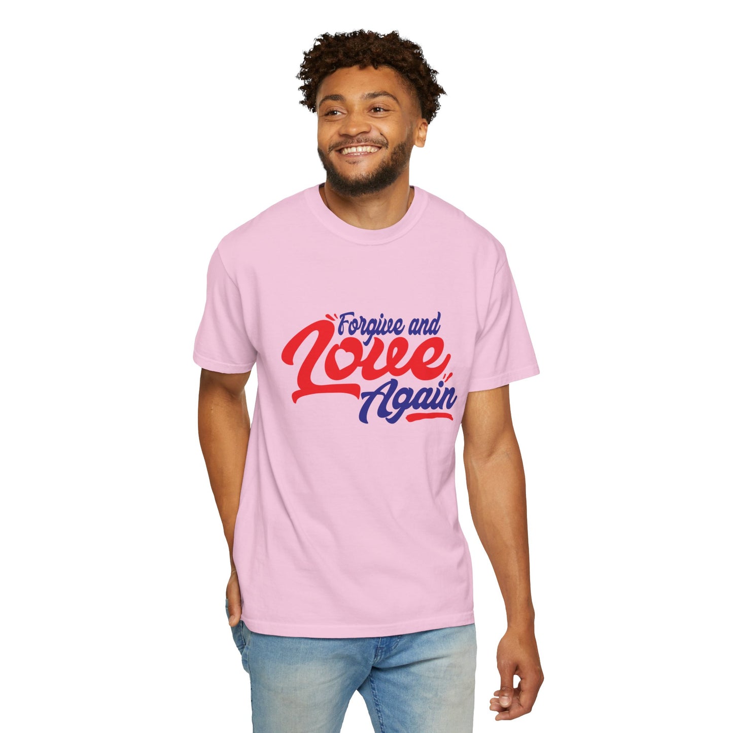 Unisex Love Again Garment-Dyed T-Shirt - Forgive & Celebrate Love