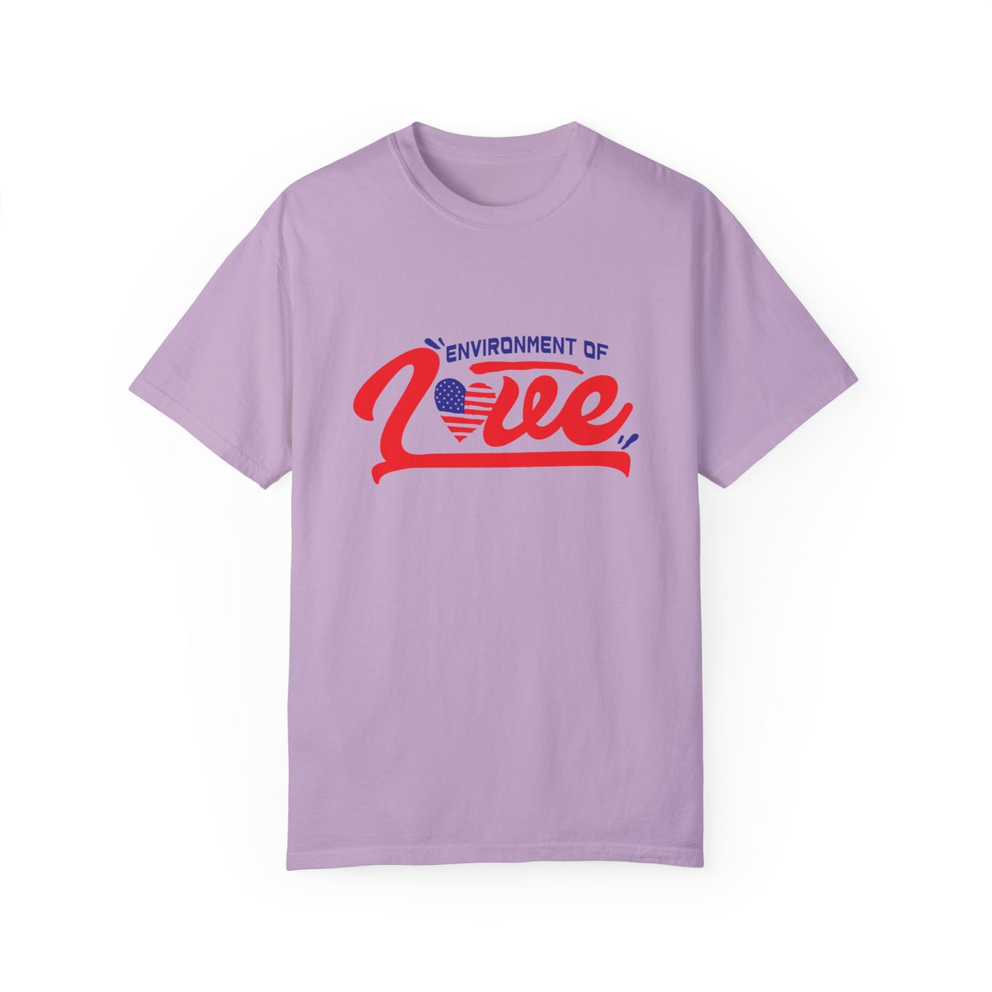 Unisex Garment-Dyed T-shirt - 'Environment of Love' - Comfortable and Stylish for All Occasions