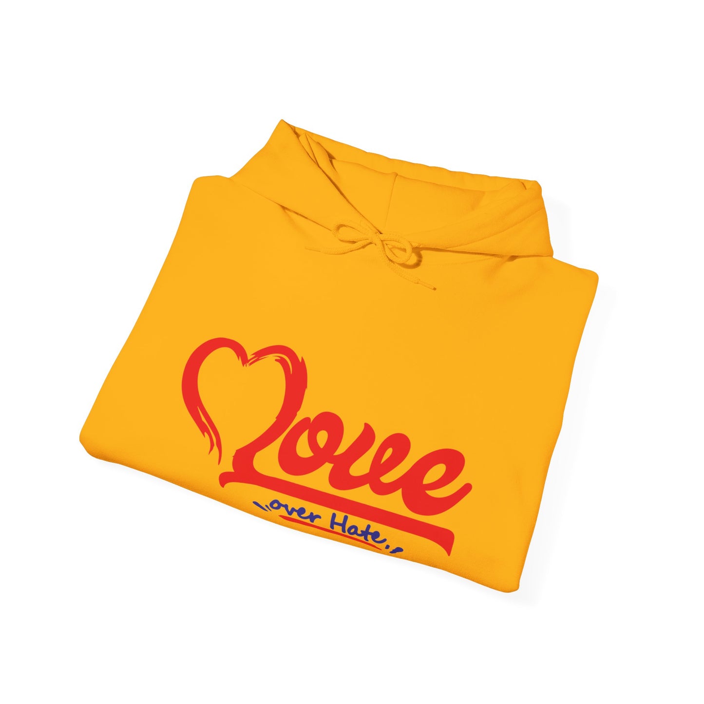 Love Over Hate Hoodie - Unisex Heavy Blend™ Sweatshirt for Comfort & Style