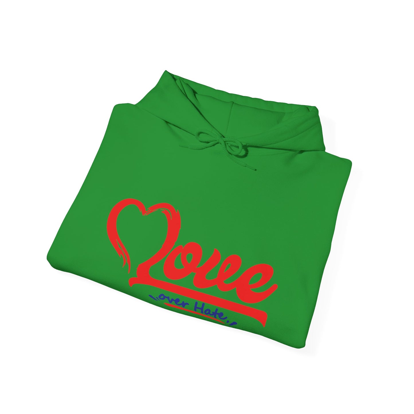 Love Over Hate Hoodie - Unisex Heavy Blend™ Sweatshirt for Comfort & Style