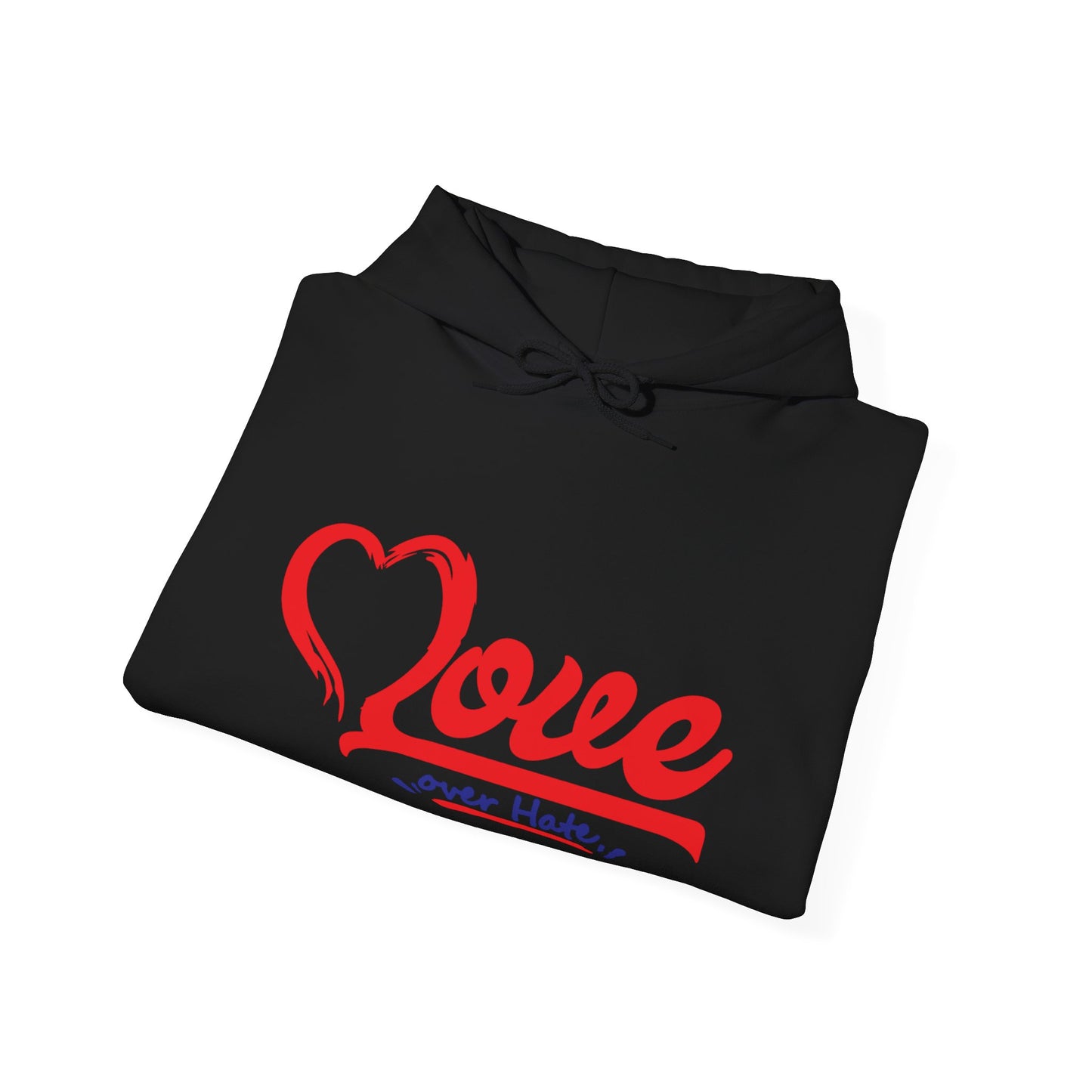 Love Over Hate Hoodie - Unisex Heavy Blend™ Sweatshirt for Comfort & Style