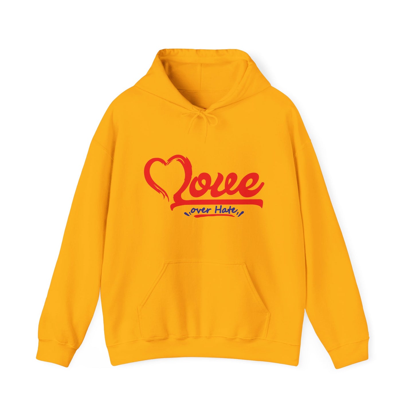 Love Over Hate Hoodie - Unisex Heavy Blend™ Sweatshirt for Comfort & Style