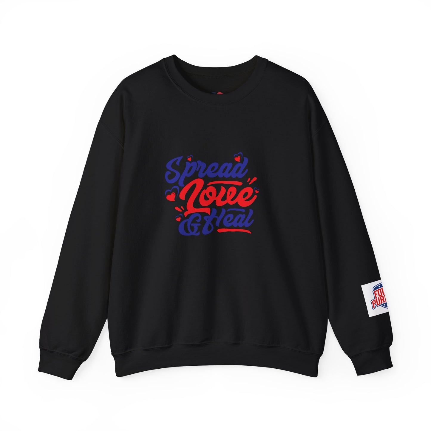 Spread Love And Heal Unisex Crewneck Sweatshirt - Cozy Affirmation Apparel