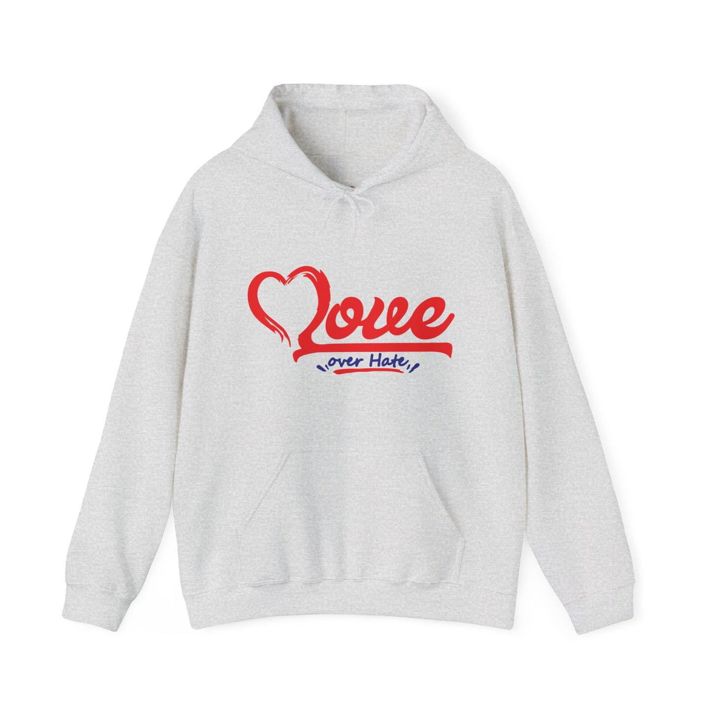 Love Over Hate Hoodie - Unisex Heavy Blend™ Sweatshirt for Comfort & Style